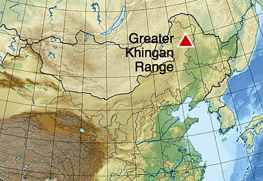 greater hinggan mountains map