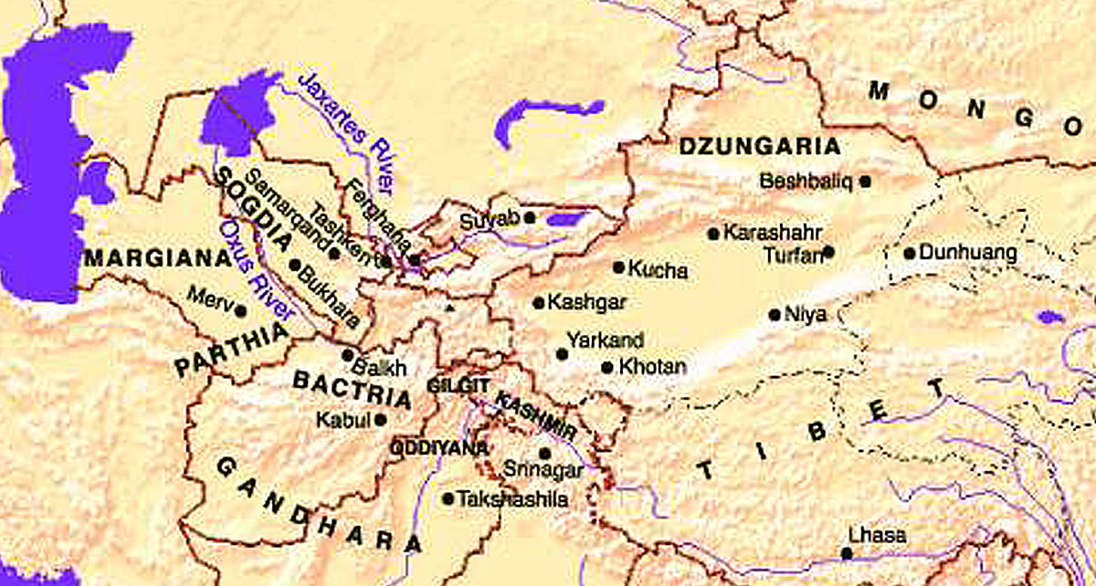Image result for map of dzungaria