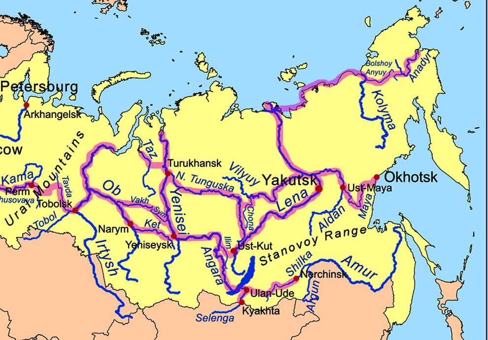 Flüsse Sibirien